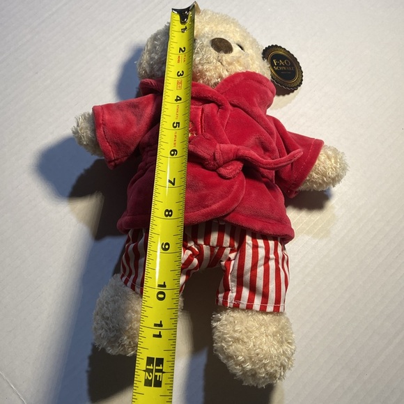 FAO Schwarz Teddy Bear on Robe and Pyjamas NWT - Picture 7 of 9